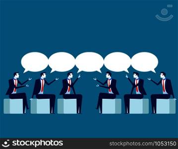Vector illustration of business meeting. Concept business presentation.