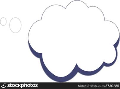 Vector illustration of cartoon speech and thought bubbles