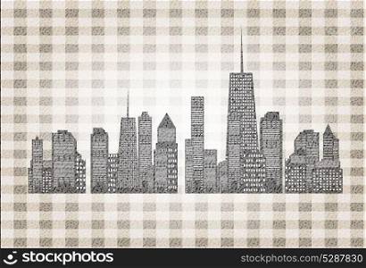 Vector illustration of cities silhouette. EPS 10.