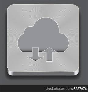 Vector illustration of cloud apps icon