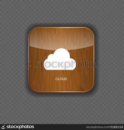 Vector illustration of cloud apps icon