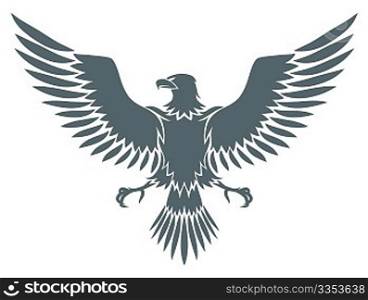 Vector illustration of coat-of-arms bird - Medieval Eagle of my own design