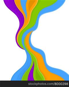 Vector illustration of Color abstract on white background
