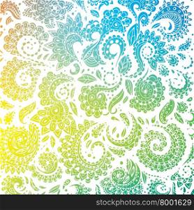 Vector illustration of Color seamless floral pattern