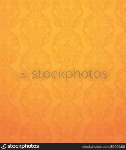 Vector illustration of Color Seamless pattern orange background . Color Seamless pattern