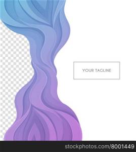 Vector illustration of Colored waves design template