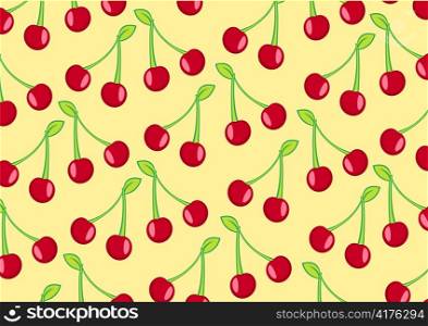 Vector illustration of cool cherry background
