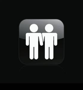 Vector illustration of couple. Vector illustration of homosexual partner couple icon