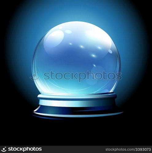 Vector illustration of Crystal ball (fortune teller&acute;s ball)