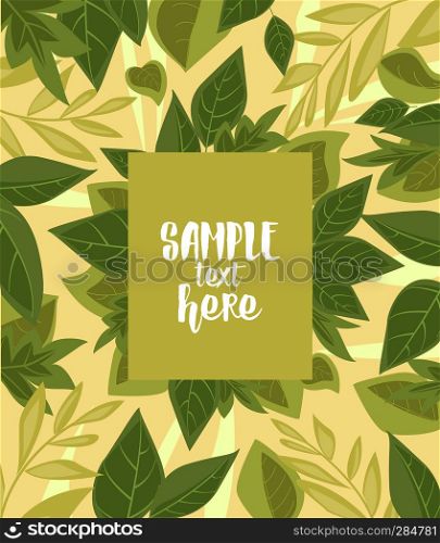 Vector illustration of decoration leaves. Autumn nature background. Greeting cards. Autumn nature background