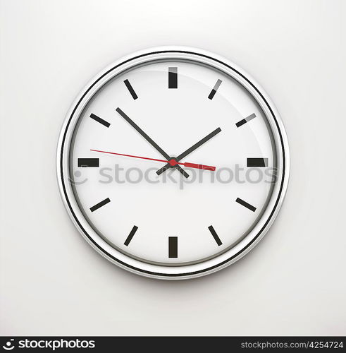 Vector illustration of detailed classic office clock icon for your design, website, application or presentation