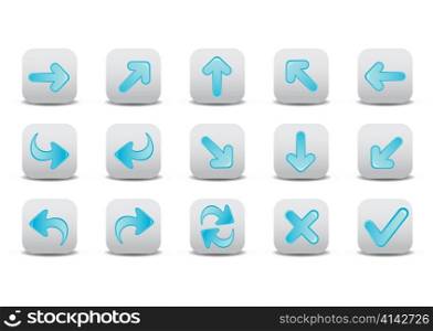 Vector illustration of different arrow icons. You can use it for your website, application, or presentation