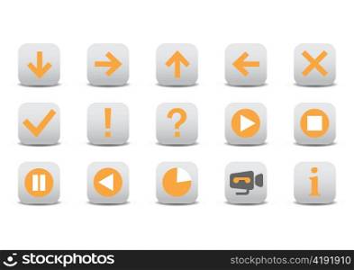 Vector illustration of different web icons