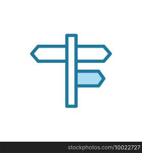 Vector illustration of direction icon design template