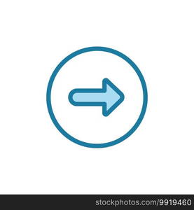 Vector illustration of direction icon design template