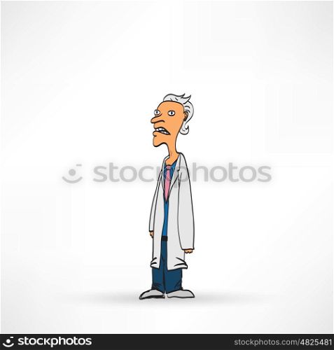Vector illustration of Doctor man