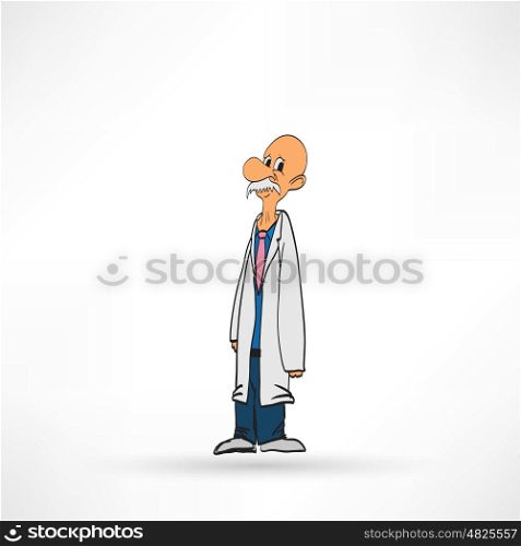 Vector illustration of Doctor man