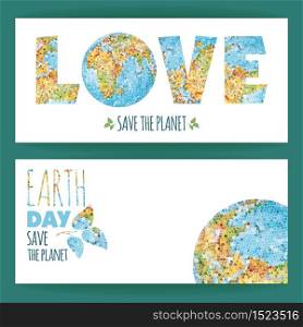 Vector illustration of Earth Day. Design element.. Vector illustration of Earth Day.