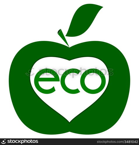 Vector illustration of ecological purity of the sign