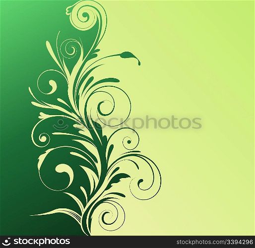 Vector illustration of elegant floral background