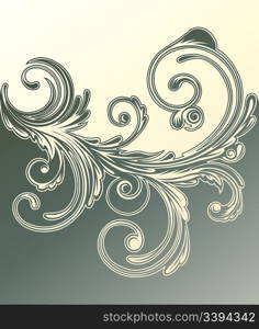 Vector illustration of elegant floral background