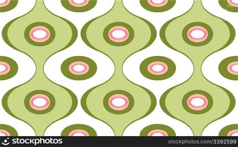 Vector illustration of elegant geometric retro motif wallpaper seamless Pattern