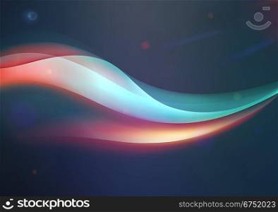 Vector illustration of fantastic retro art background with cool geometric lines