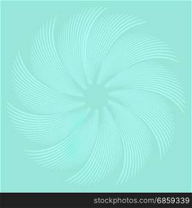 Vector Illustration of Feather White circle abstract green pastels background