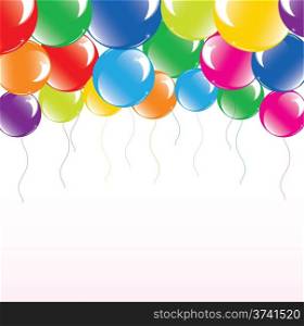 vector illustration of festive colorful balloons