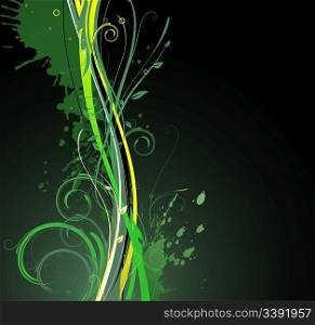 Vector illustration of Floral Decorative background
