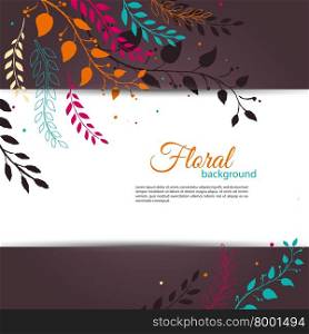 Vector illustration of Floral design template eps 10