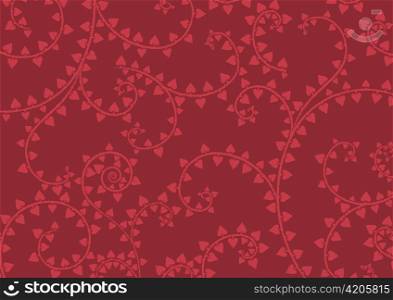 Vector illustration of Floral Valentine&acute;s Day Ornament for your design.