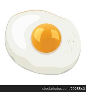 vector illustration of fried egg