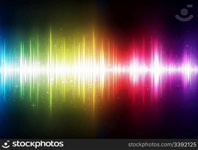 Vector illustration of futuristic abstract glowing party background