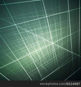 Vector illustration of glowing lines, abstract futuristic background for various design artworks.