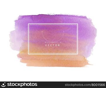 Vector illustration of Hand painted watercolor texture