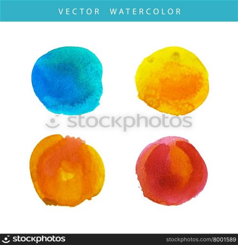 Vector illustration of Hand painted watercolor texture