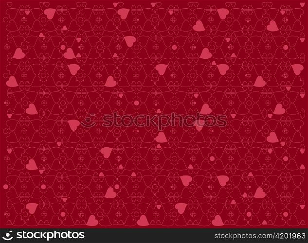 Vector illustration of heart motifs for valentine day cards or anything else