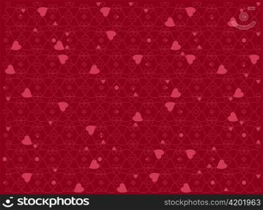 Vector illustration of heart motifs for valentine day cards or anything else