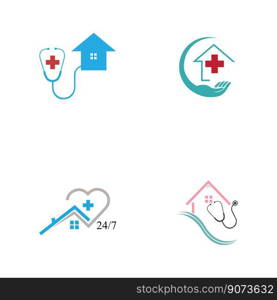 vector illustration of Home Care Logo set Template