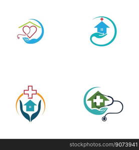vector illustration of Home Care Logo set Template
