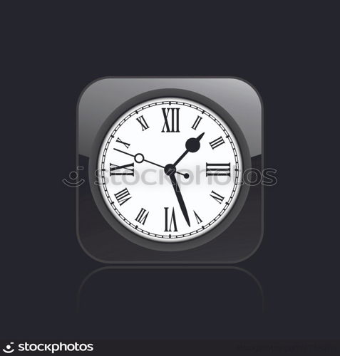 Vector illustration of isolated clock icon. Vector illustration of single isolated clock icon