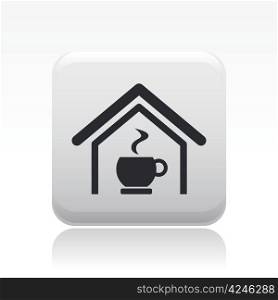 Vector illustration of isolated coffee icon. Vector illustration of single isolated coffee icon