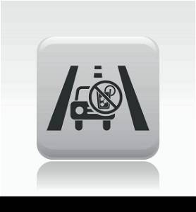 Vector illustration of isolated drunk drive icon. Vector illustration of single isolated drunk drive icon