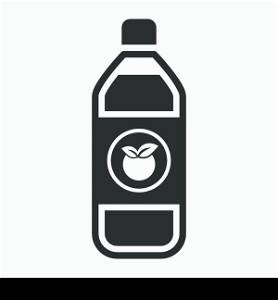 Vector illustration of isolated fruit juice icon. Vector illustration of single isolated fruit juice icon