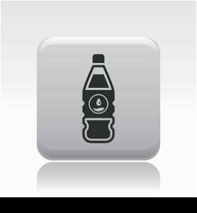 Vector illustration of isolated water bottle icon . Vector illustration of single isolated water bottle icon
