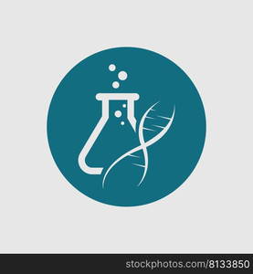 vector illustration of lab logo design template