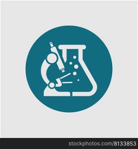 vector illustration of lab logo design template