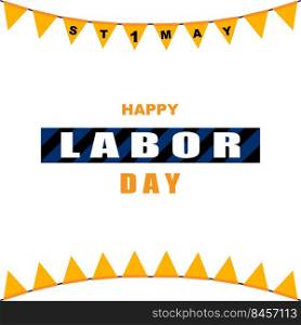 vector illustration of labor day logo, hard worker, strong man, world changer, spirit of work design suitable for company, background, flayer, sticker, screen printing