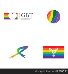 vector illustration of LGBT logo symbol template - vector